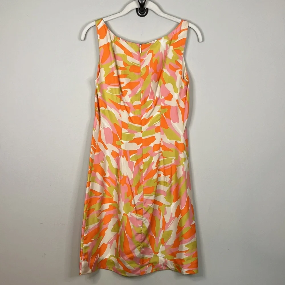 J Crew silk abstract print shift - Picture 2 of 8
